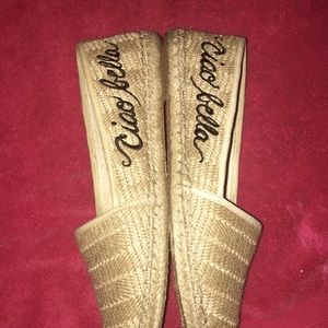Straw loafers